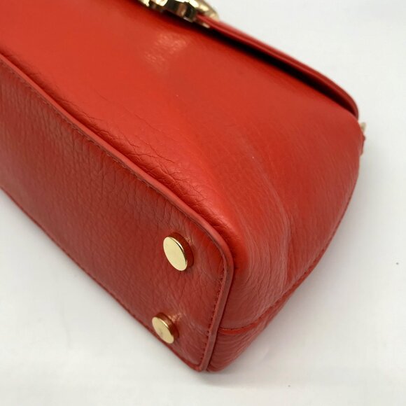 I.N.C. International Concepts Orange Avahh Sculpted Clutch Bag - Picture 7 of 11